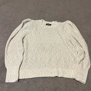 NWOT express black and white marled sweater. XL